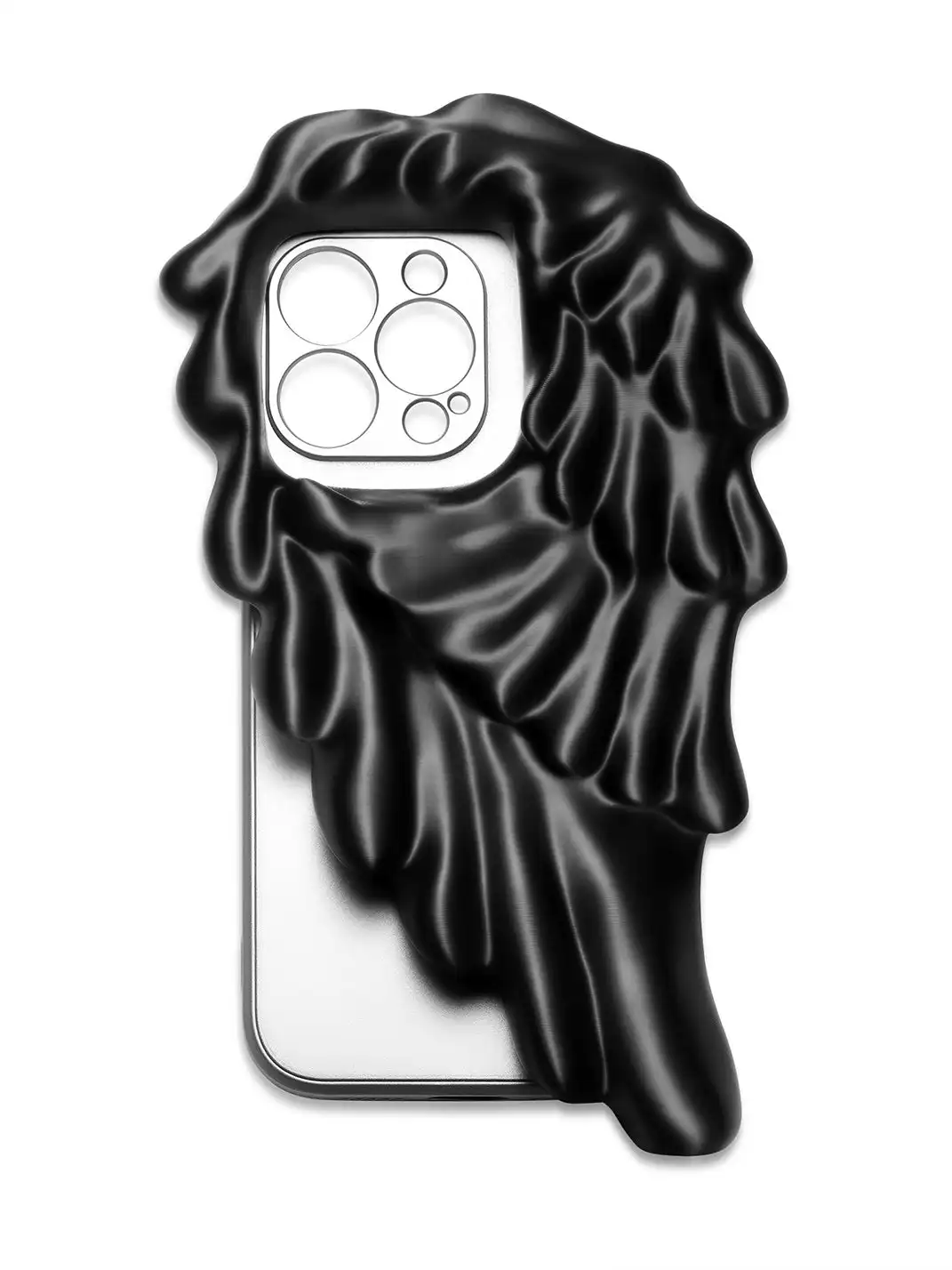 HSUX OFFICIAL | Silk Black and White Wings Phone Case