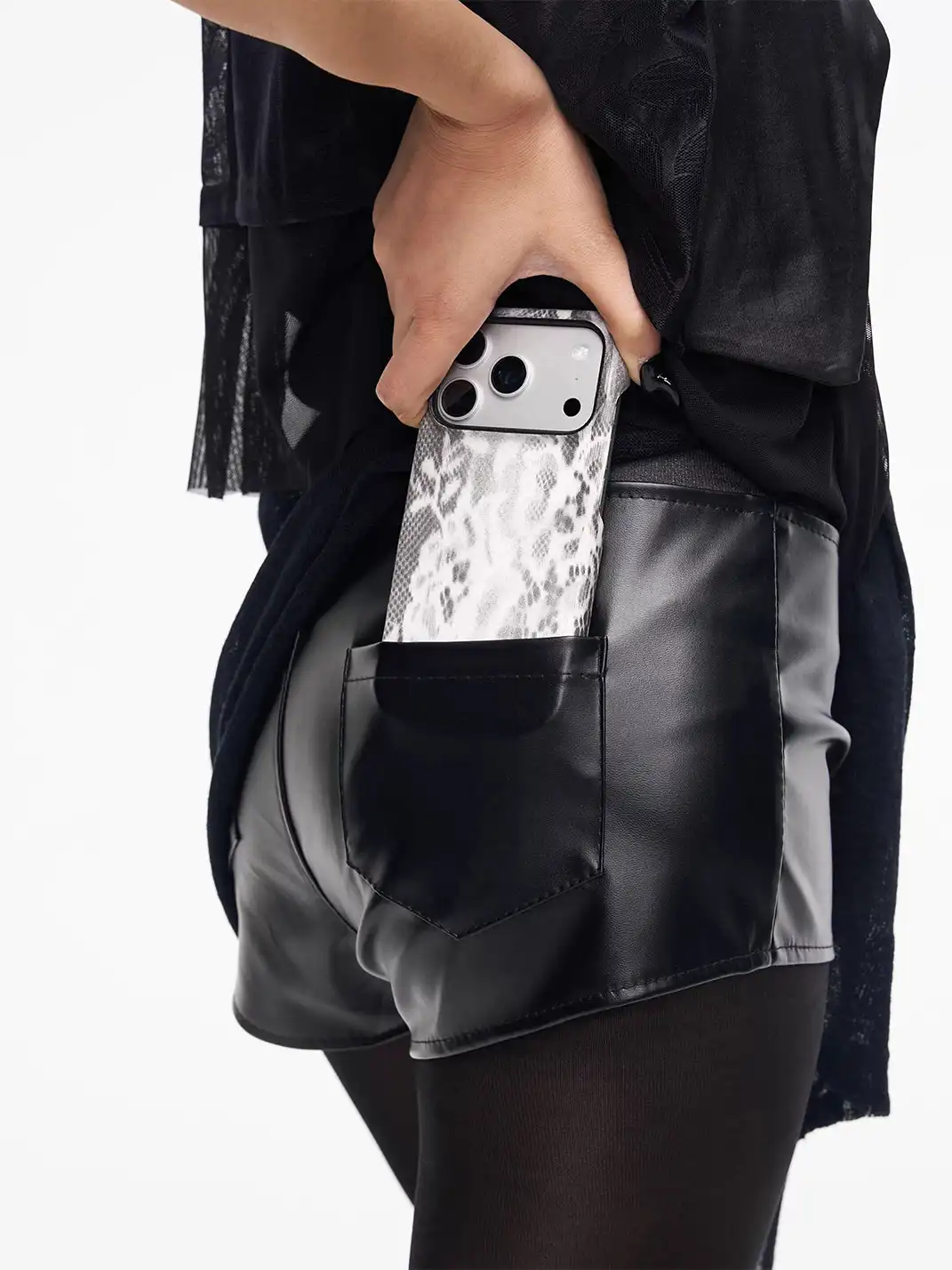 HSUX OFFICIAL | Lace Leather Phonecase