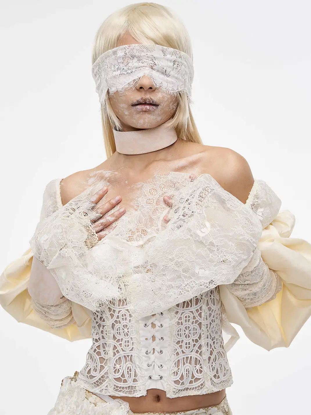 HSUX OFFICIAL | Lace Leather Choker