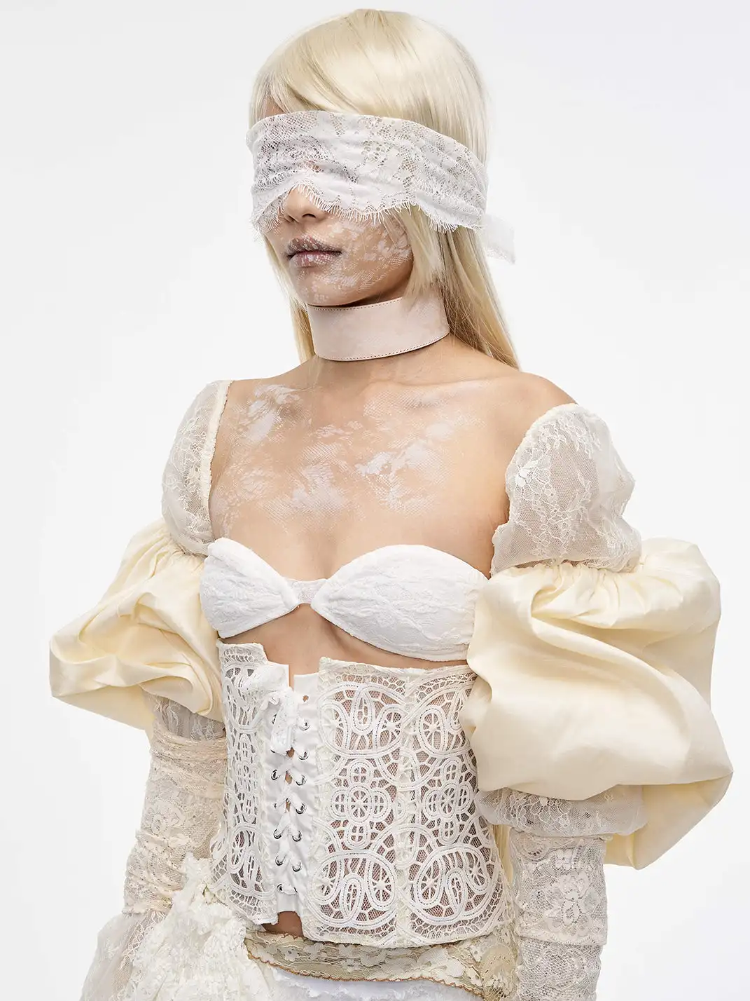 HSUX OFFICIAL | Lace Leather Choker