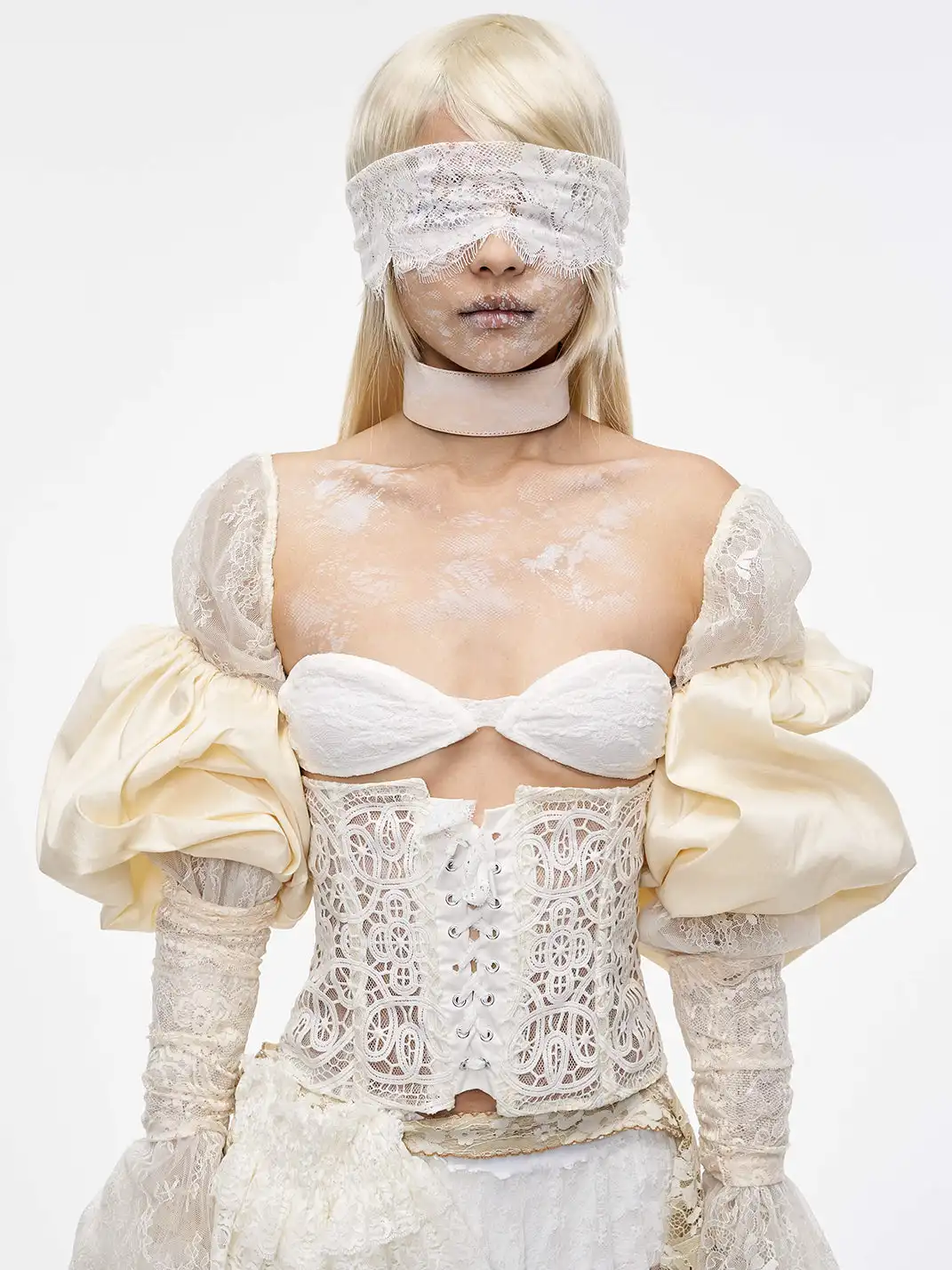 HSUX OFFICIAL | Lace Leather Choker