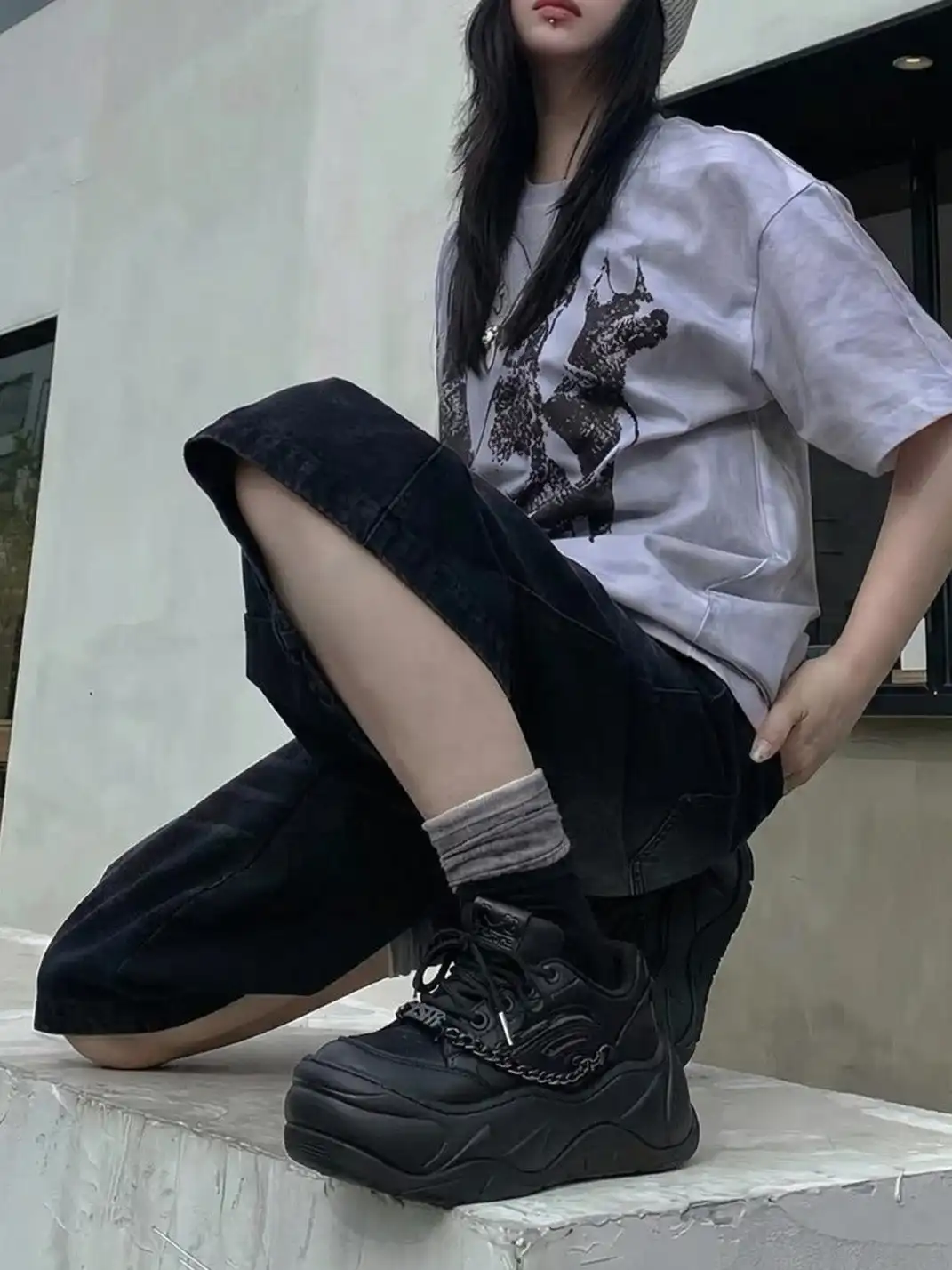FYSPR丨WiFi Chunky Leg-Wrap Sneakers