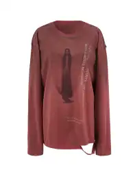 DoublePunch | Crew Neck Printed Long-Sleeved T-Shirt