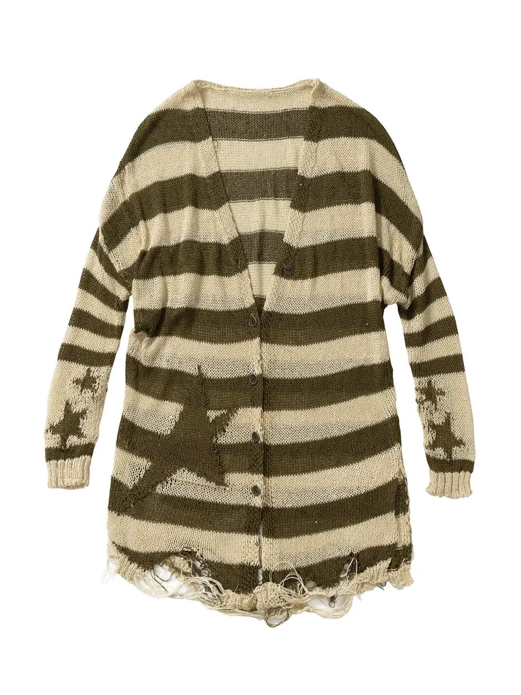 NO ROMANCE | Striped Batwing Sleeve Knit Sweater