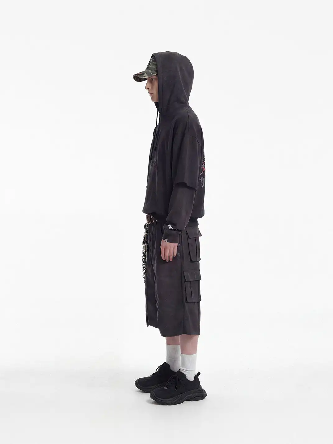 ADC | Breathable Chunky Sneakers That Add 7Cm In Height-Black