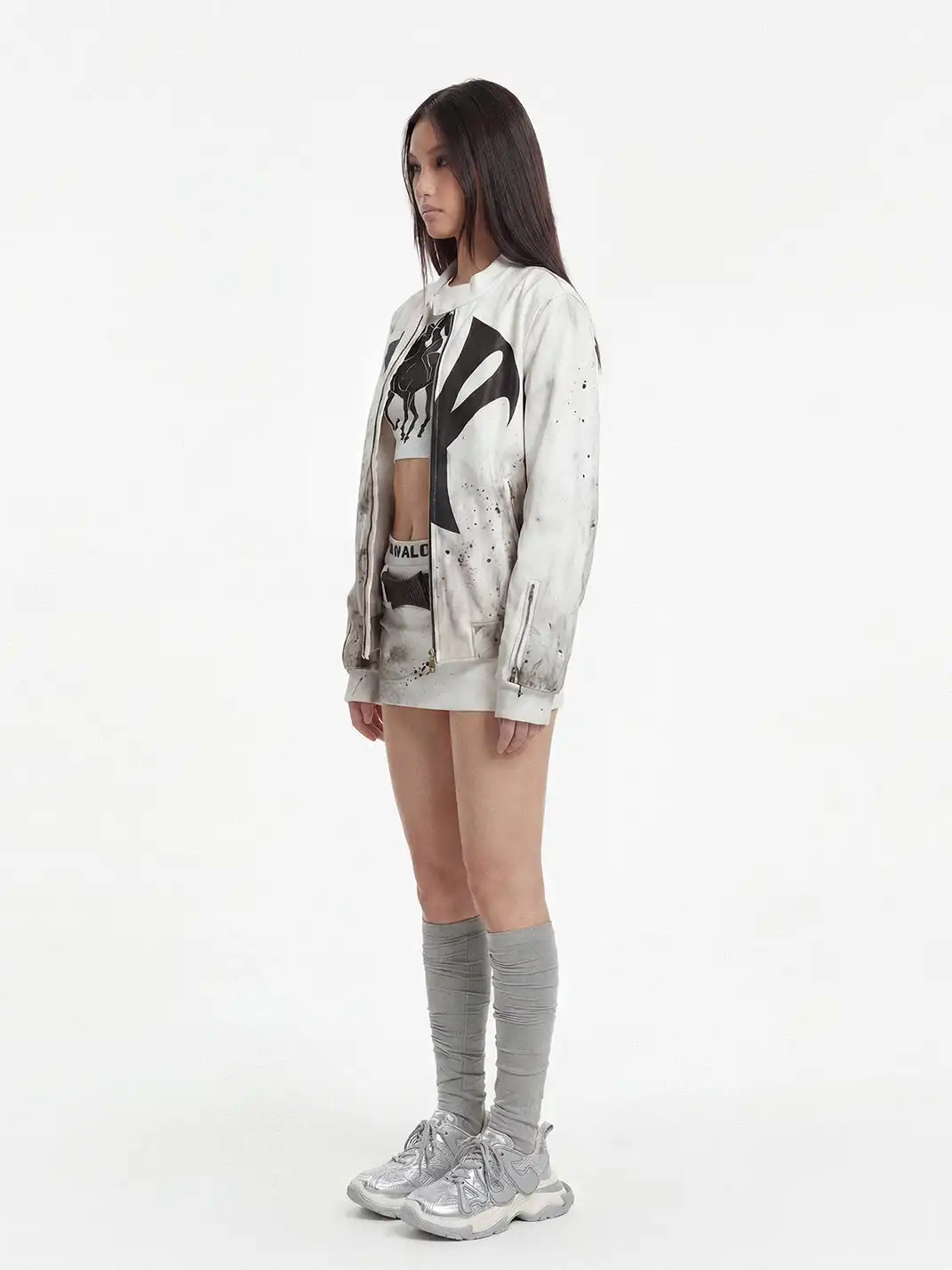 ADC | Breathable Chunky Sneakers That Add 7Cm In Height-Sliver