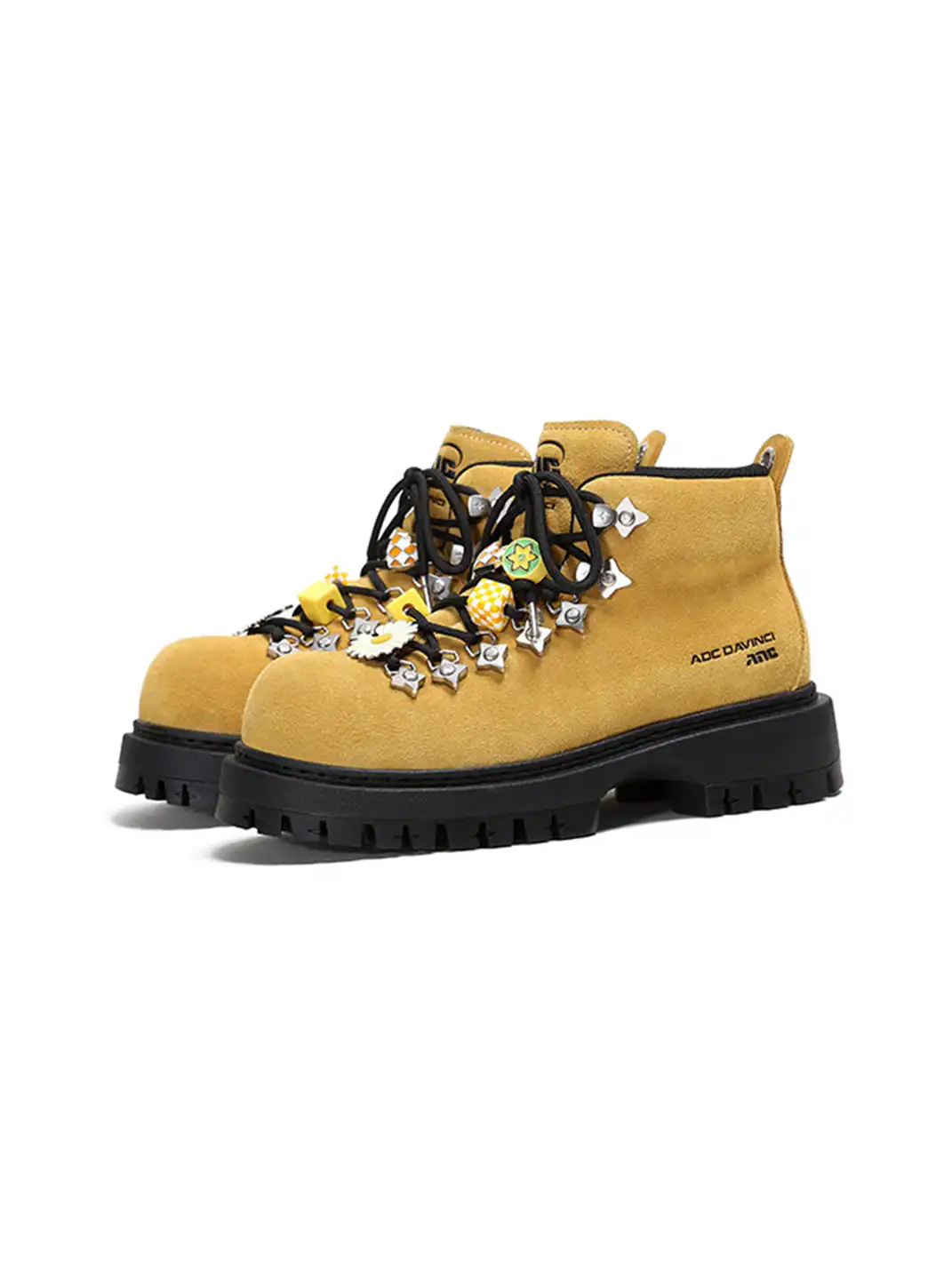 ADC | Yellow Suede Platform Hiking Boots