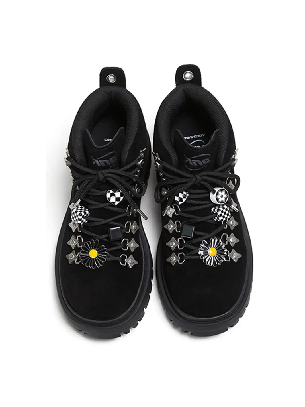 ADC | Chunky Black Combat Boots with Star Accents