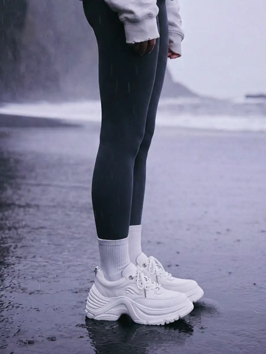 FYSPR | Sculpted Wave Sole Chunky Dad Shoes - 2