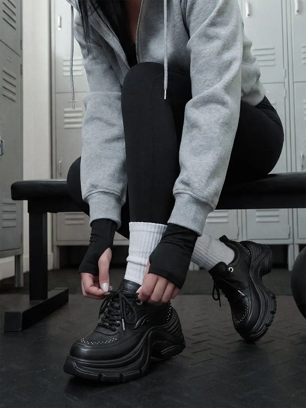 FYSPR | Studded Platform Chunky Dad Shoes