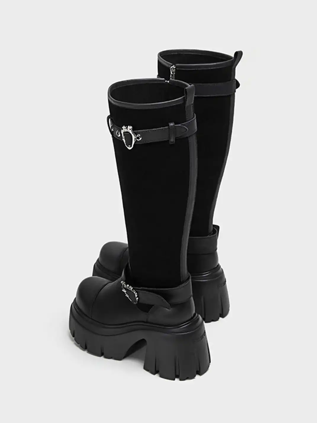 FYSPR | Zippered Belt Buckle Riding Boots