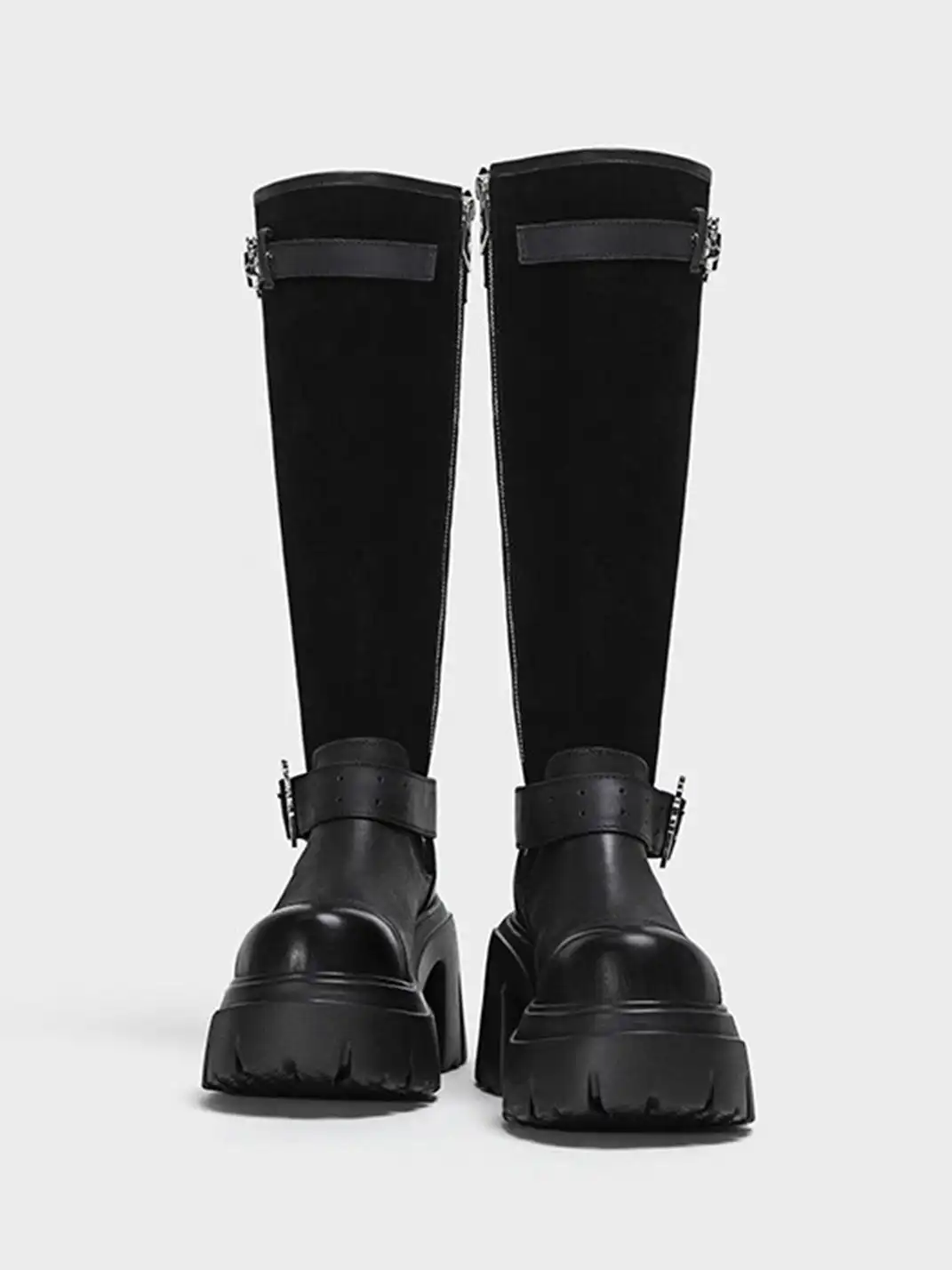 FYSPR | Zippered Belt Buckle Riding Boots