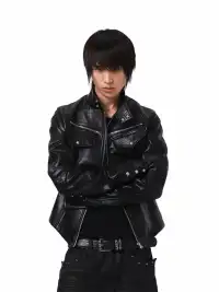 DETW | Irregular Pocket Zipper Leather Jacket