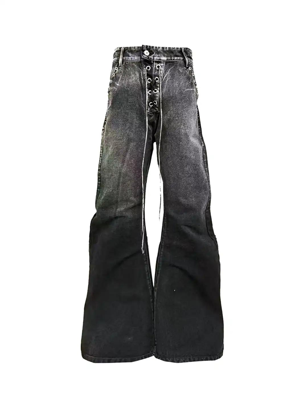 DETW | Metal Door Access Control Drawstring Curved Jeans
