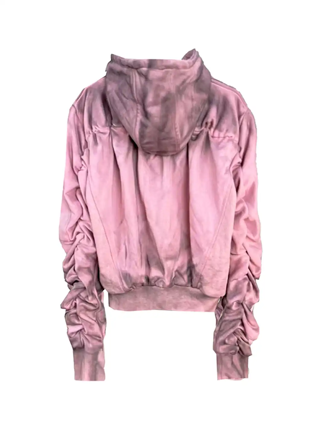 DETW | Distressed Premium Pink Zip-Up Hoodie