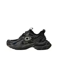 OLDORDER | Desert Black Distressed Chunky Sneakers