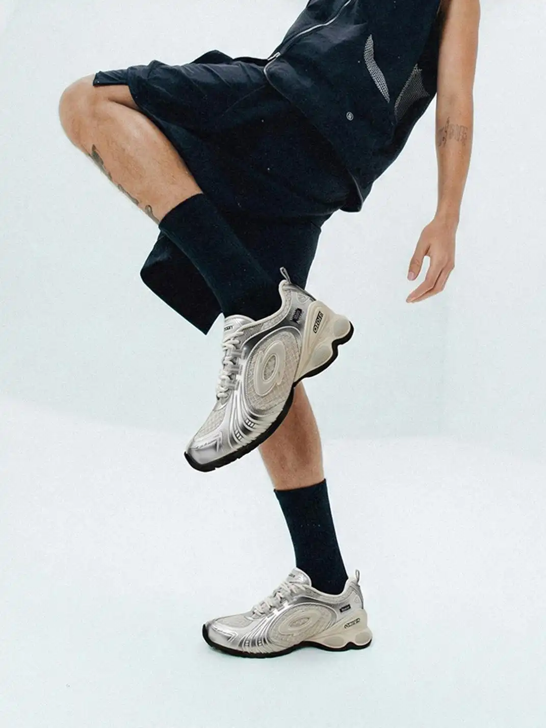 OLDORDER | Turbo GT Glacier White Dad Shoes