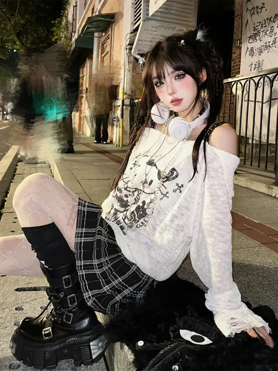 SISTER CURIE | Punk Platform Mid-Calf Combat Boots