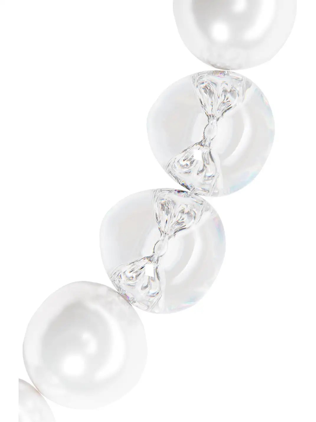 TORNADOSONG | Bow-Knot Openwork Pearl Necklace