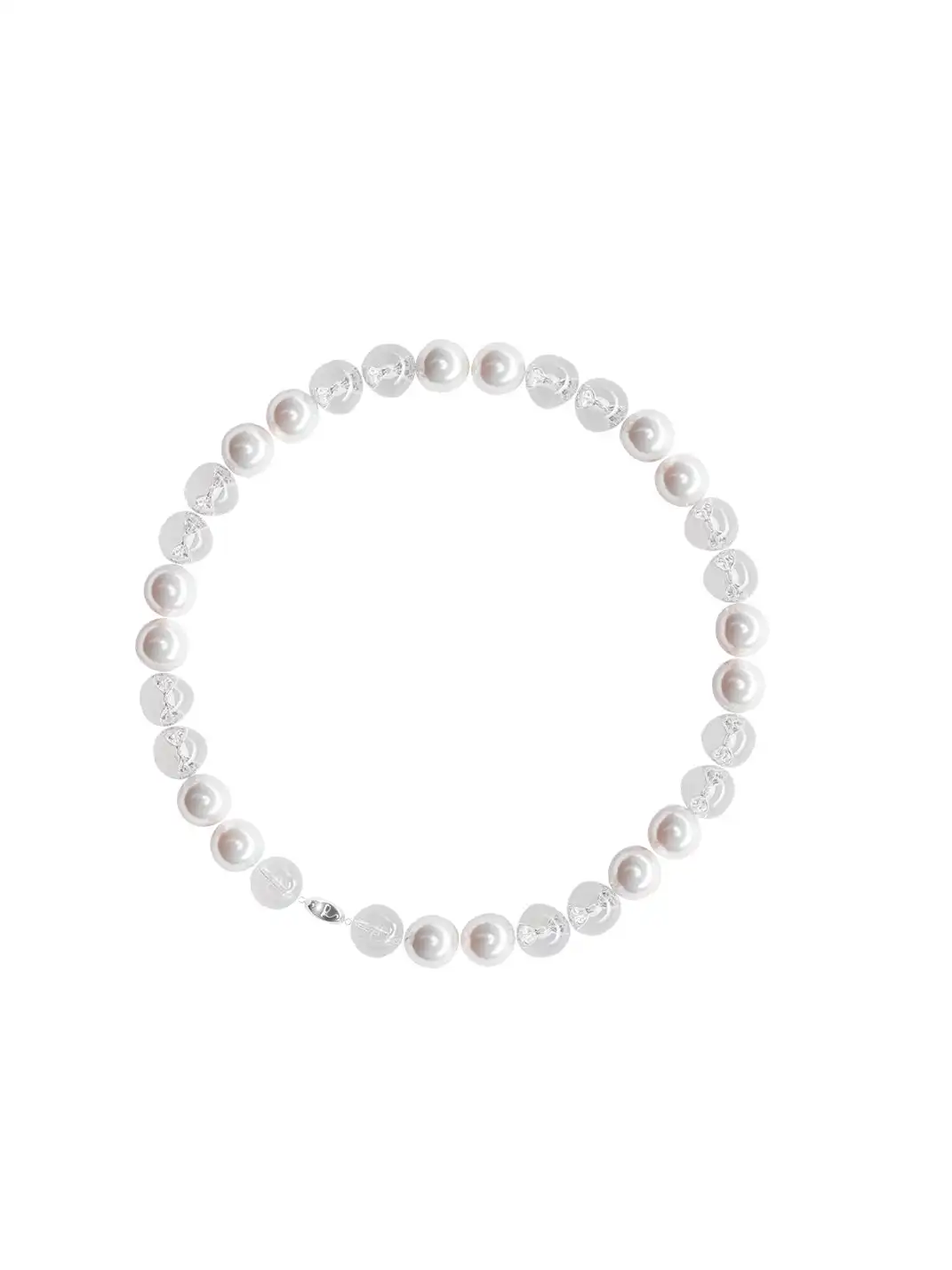 TORNADOSONG | Bow-Knot Openwork Pearl Necklace