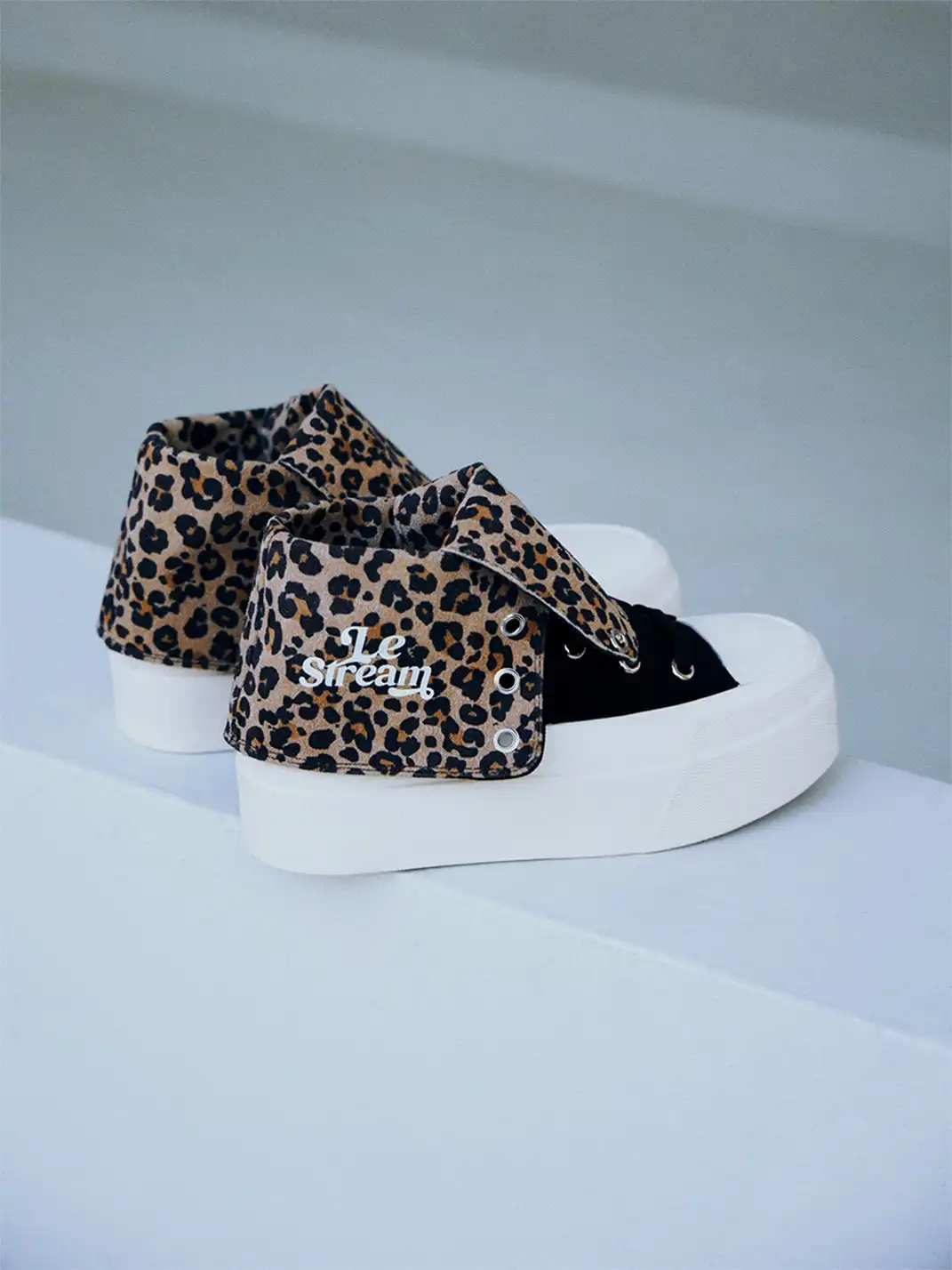 LeStream | Leopard Print Platform Sneakers