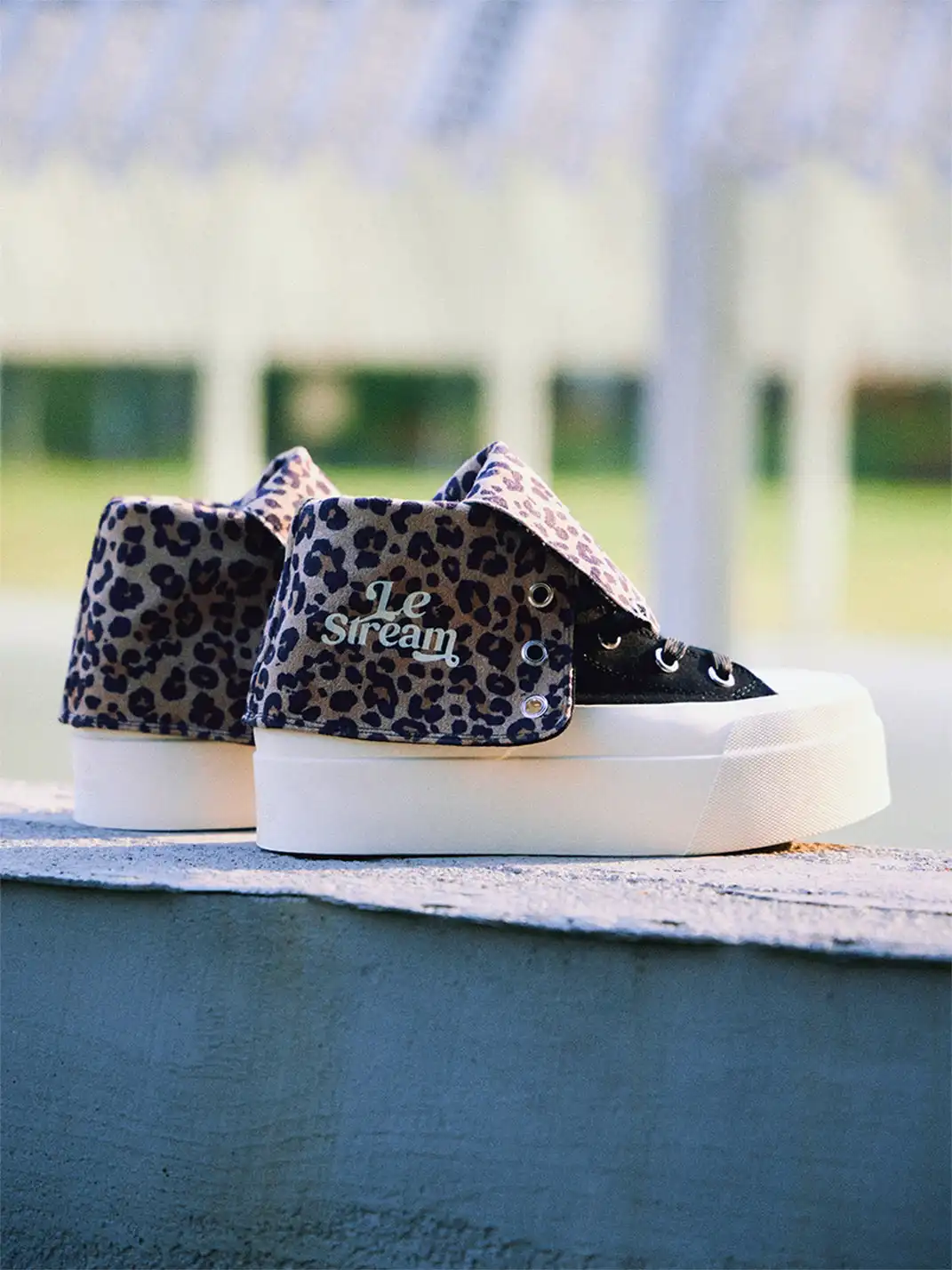 LeStream | Leopard Print Platform Sneakers