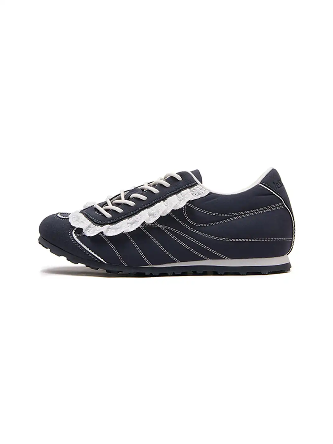 LeStream | Lace-Up Flat Shoes-Dark Blue