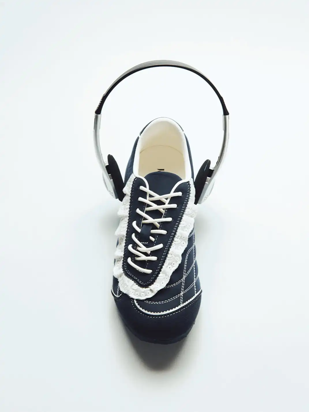 LeStream | Lace-Up Flat Shoes-Dark Blue