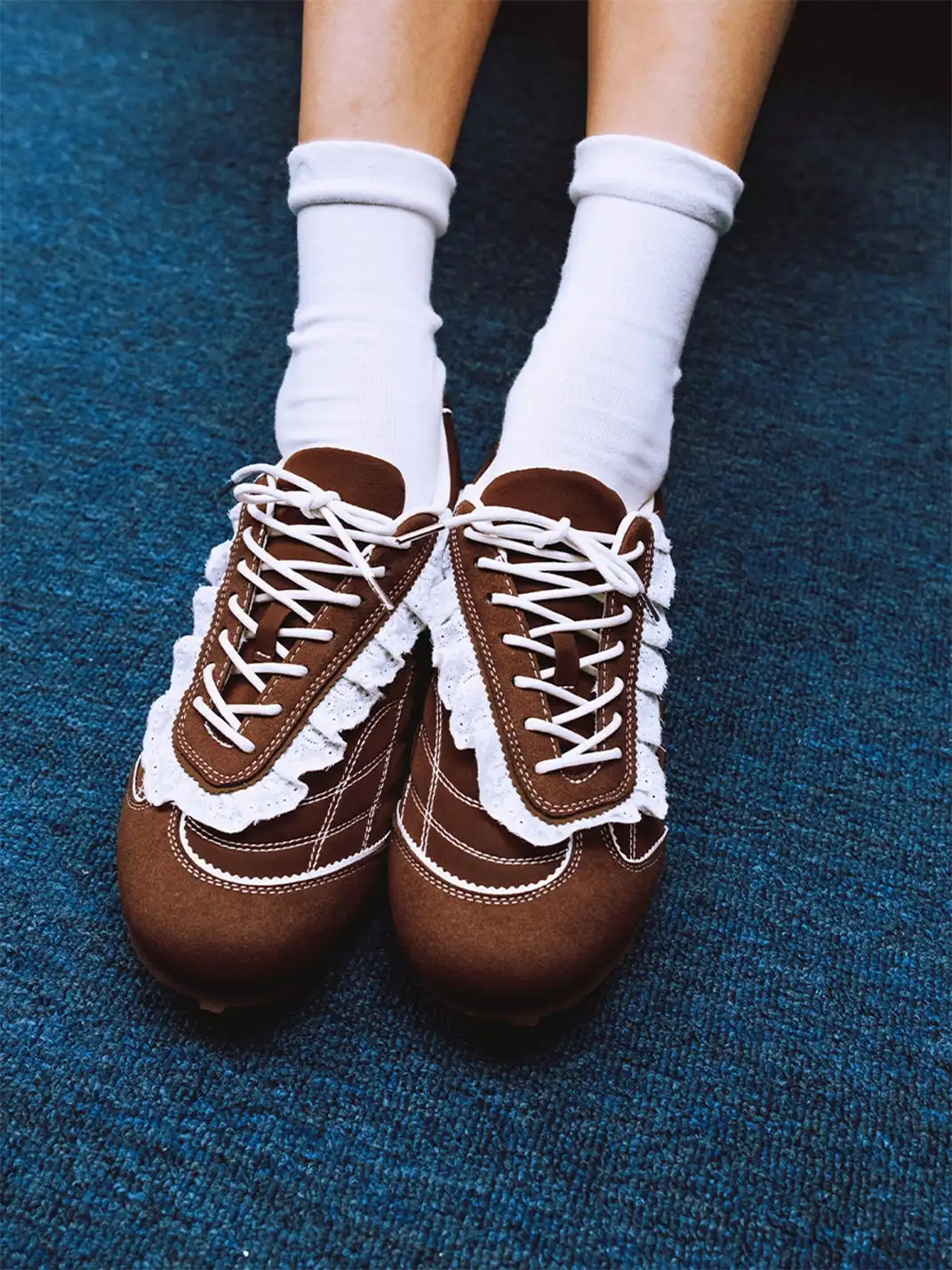LeStream | Lace-Up Flat Shoes-Brown