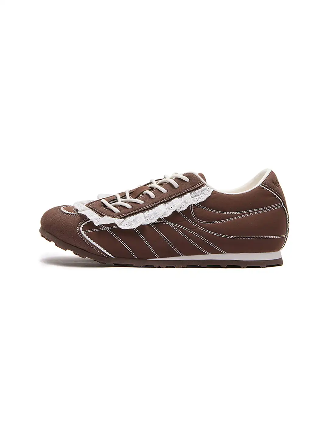 LeStream | Lace-Up Flat Shoes-Brown