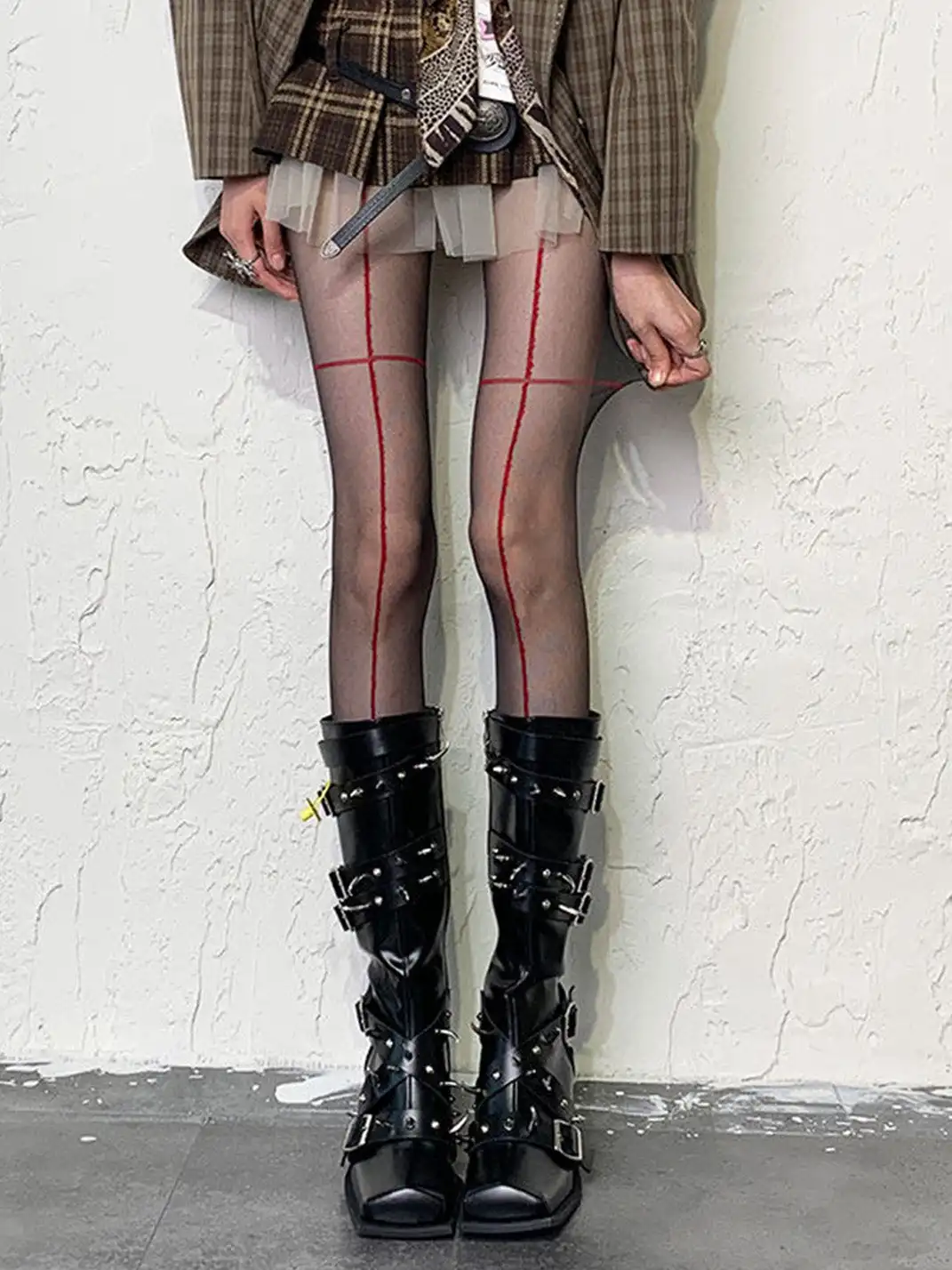 Bokior | Y2K Cross-Stitch Pantyhose