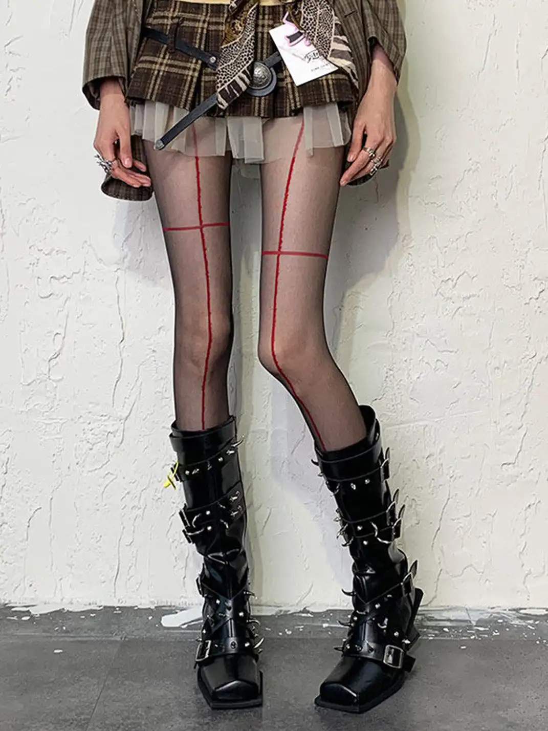 Bokior | Y2K Cross-Stitch Pantyhose