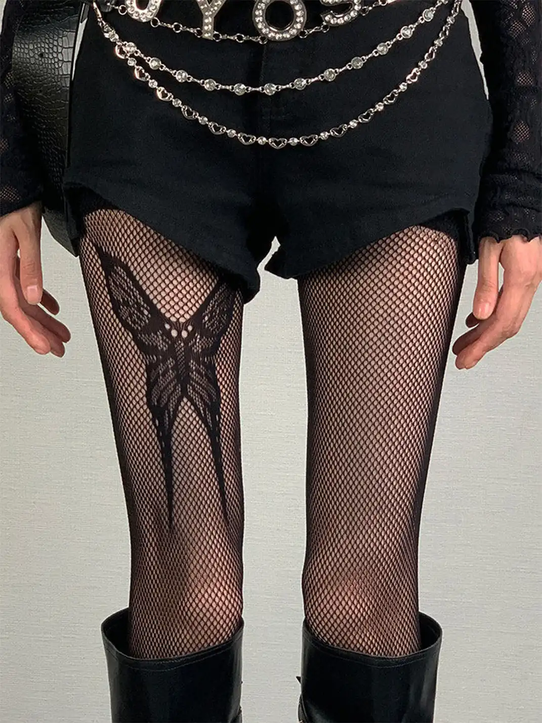 Bokior | Butterfly Pattern Fishnet Stockings