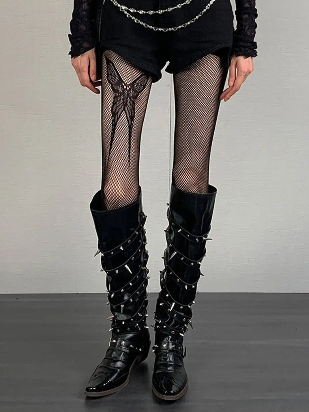 Bokior | Butterfly Pattern Fishnet Stockings