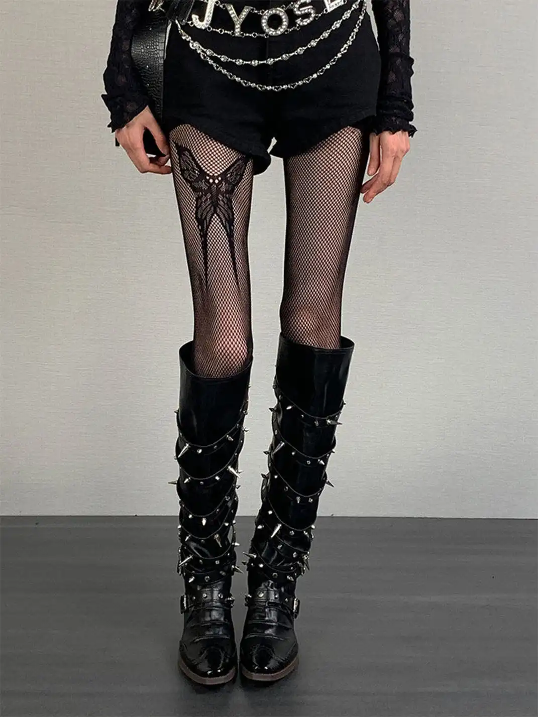 Bokior | Butterfly Pattern Fishnet Stockings