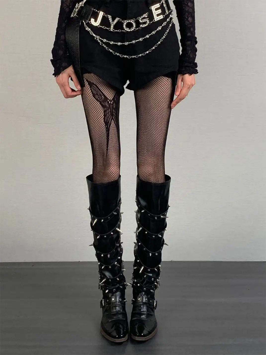 Bokior | Butterfly Pattern Fishnet Stockings