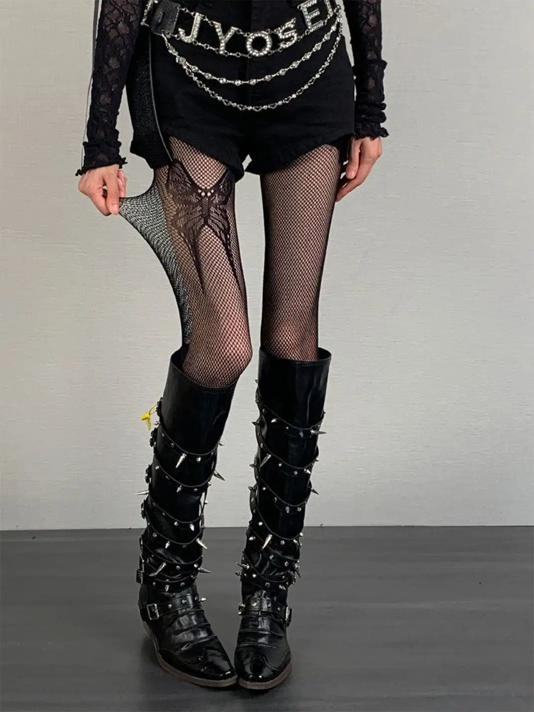Bokior | Butterfly Pattern Fishnet Stockings