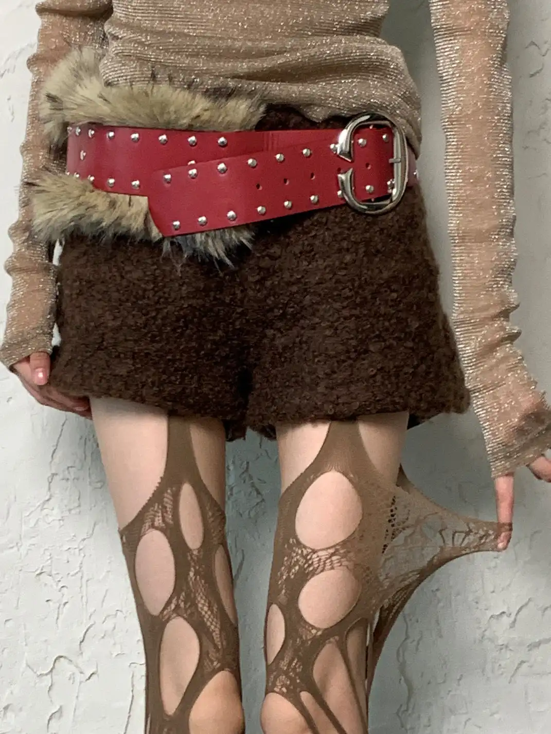 Bokior | Irregularly Ripped Suspender Stockings