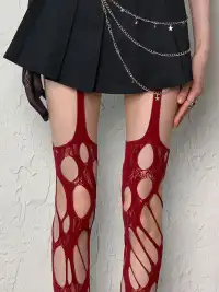 Bokior | Irregularly Ripped Suspender Stockings