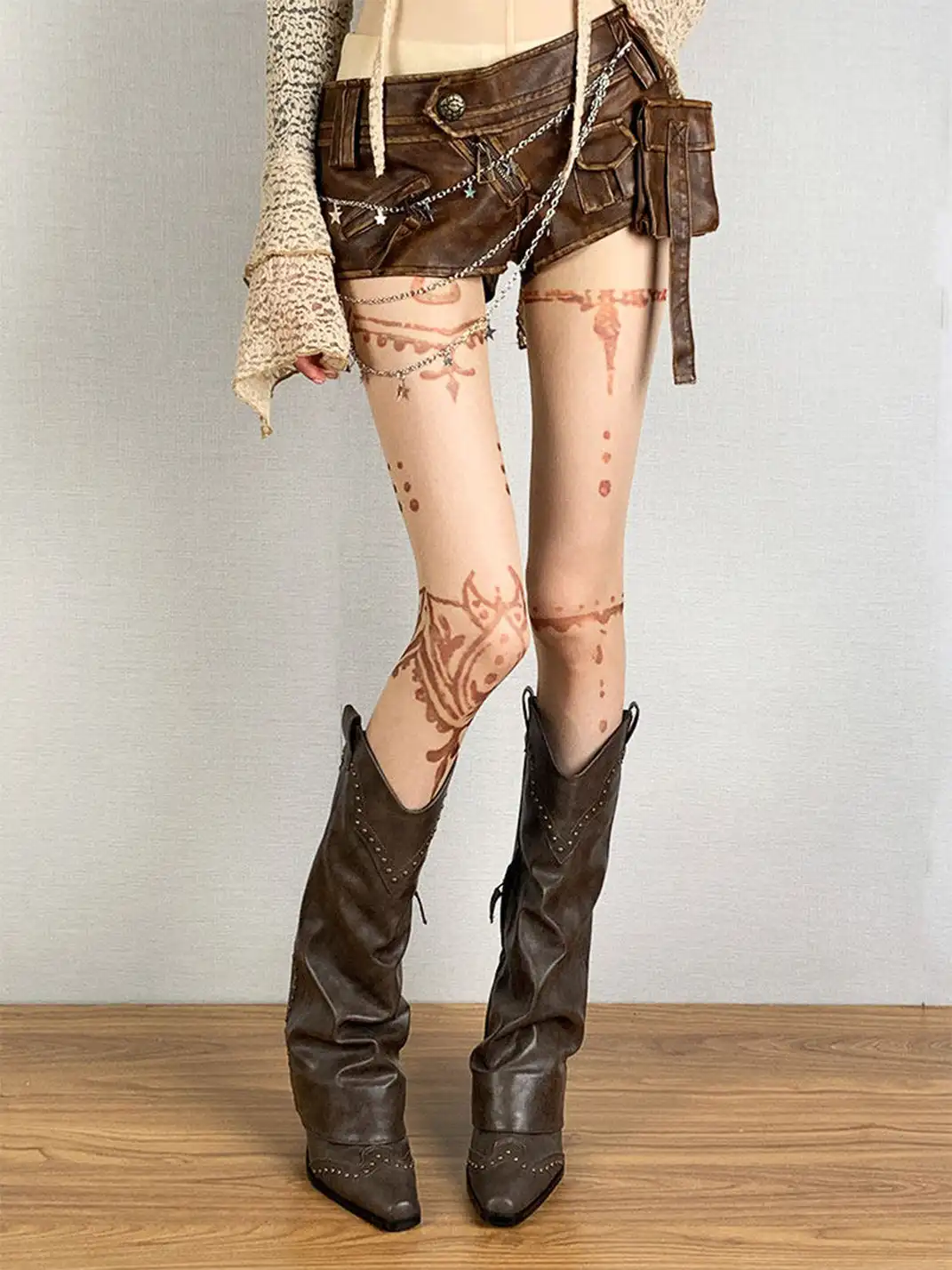Bokior | Retro Mysterious Pattern Stockings