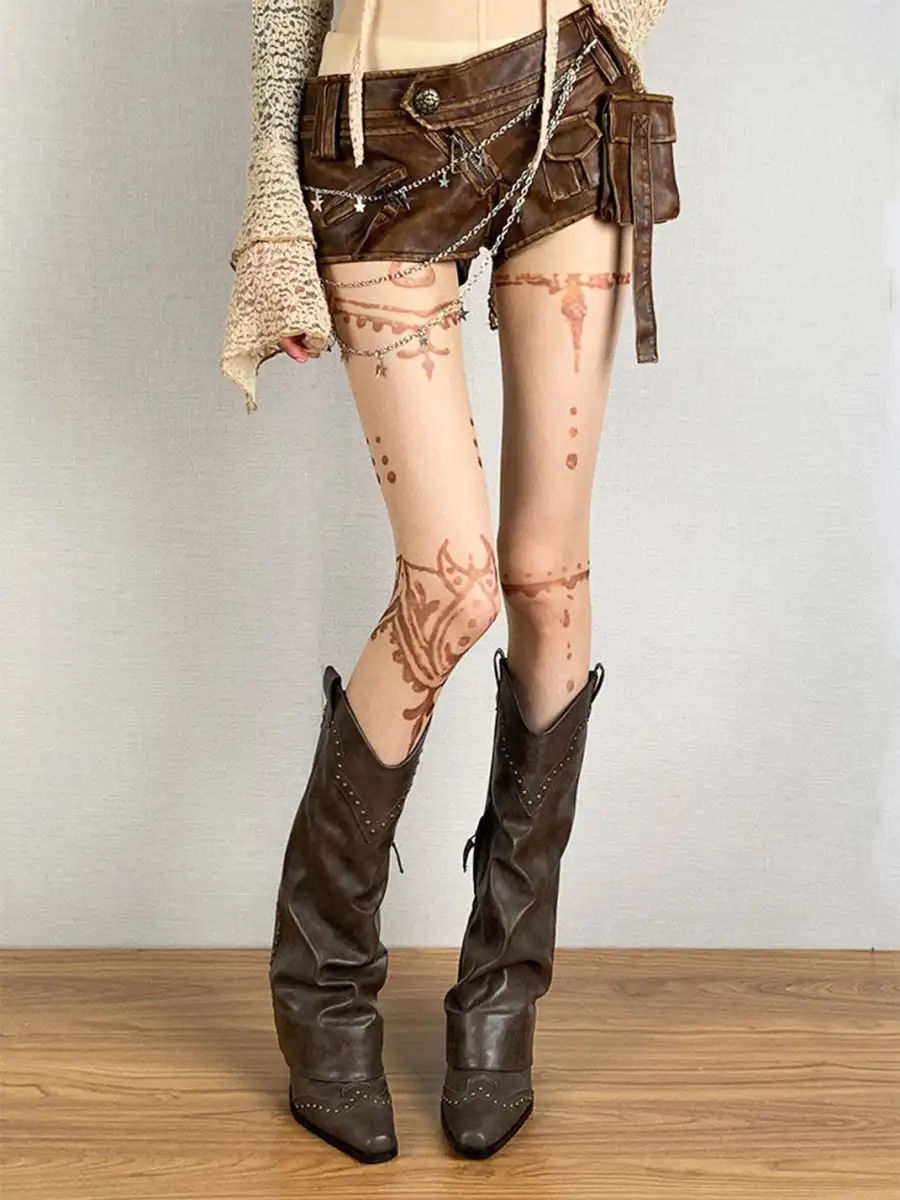 Bokior | Retro Mysterious Pattern Stockings - 3