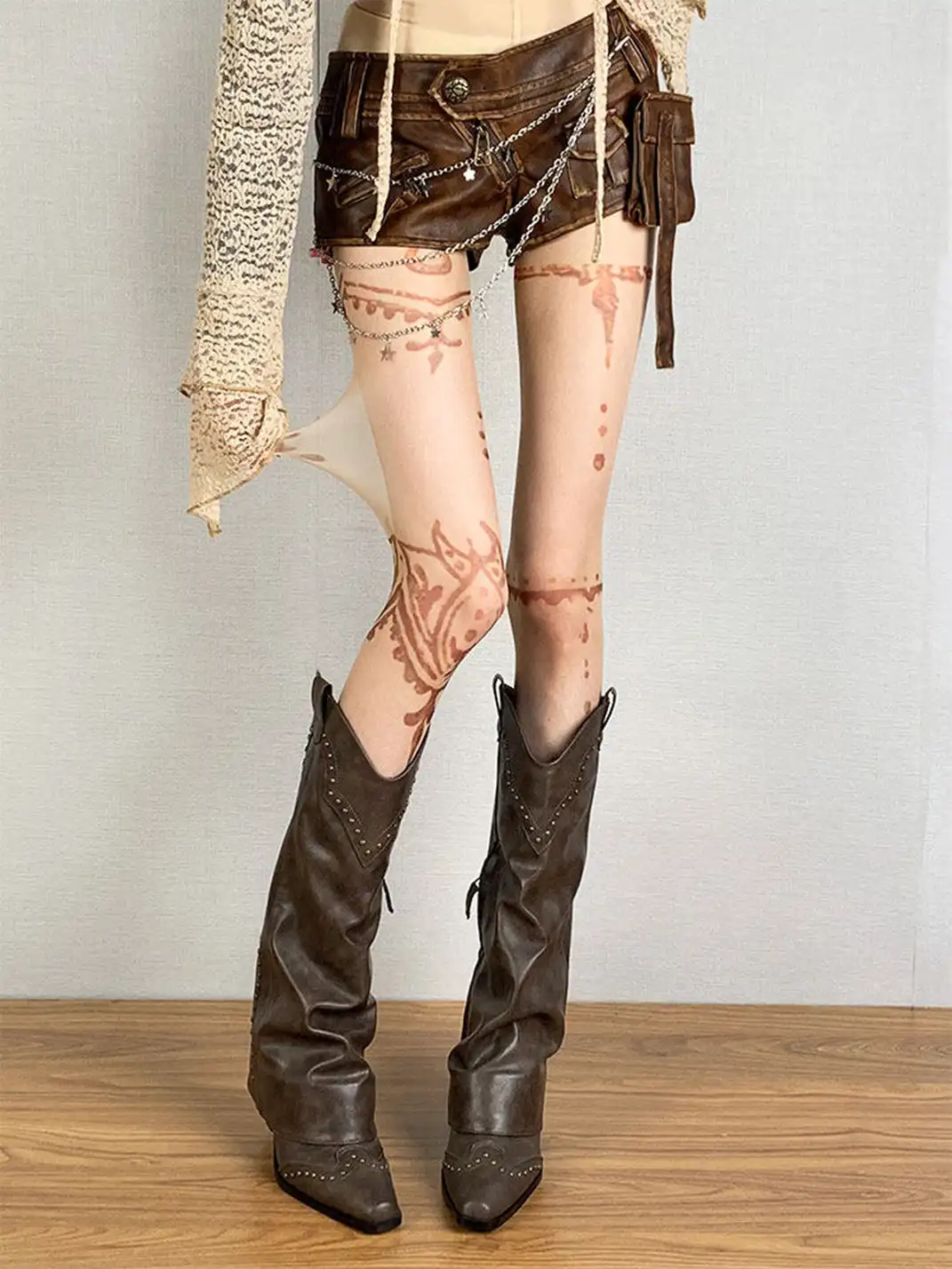 Bokior | Retro Mysterious Pattern Stockings
