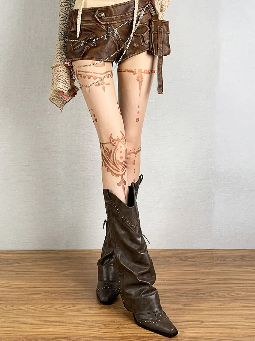 Bokior | Retro Mysterious Pattern Stockings