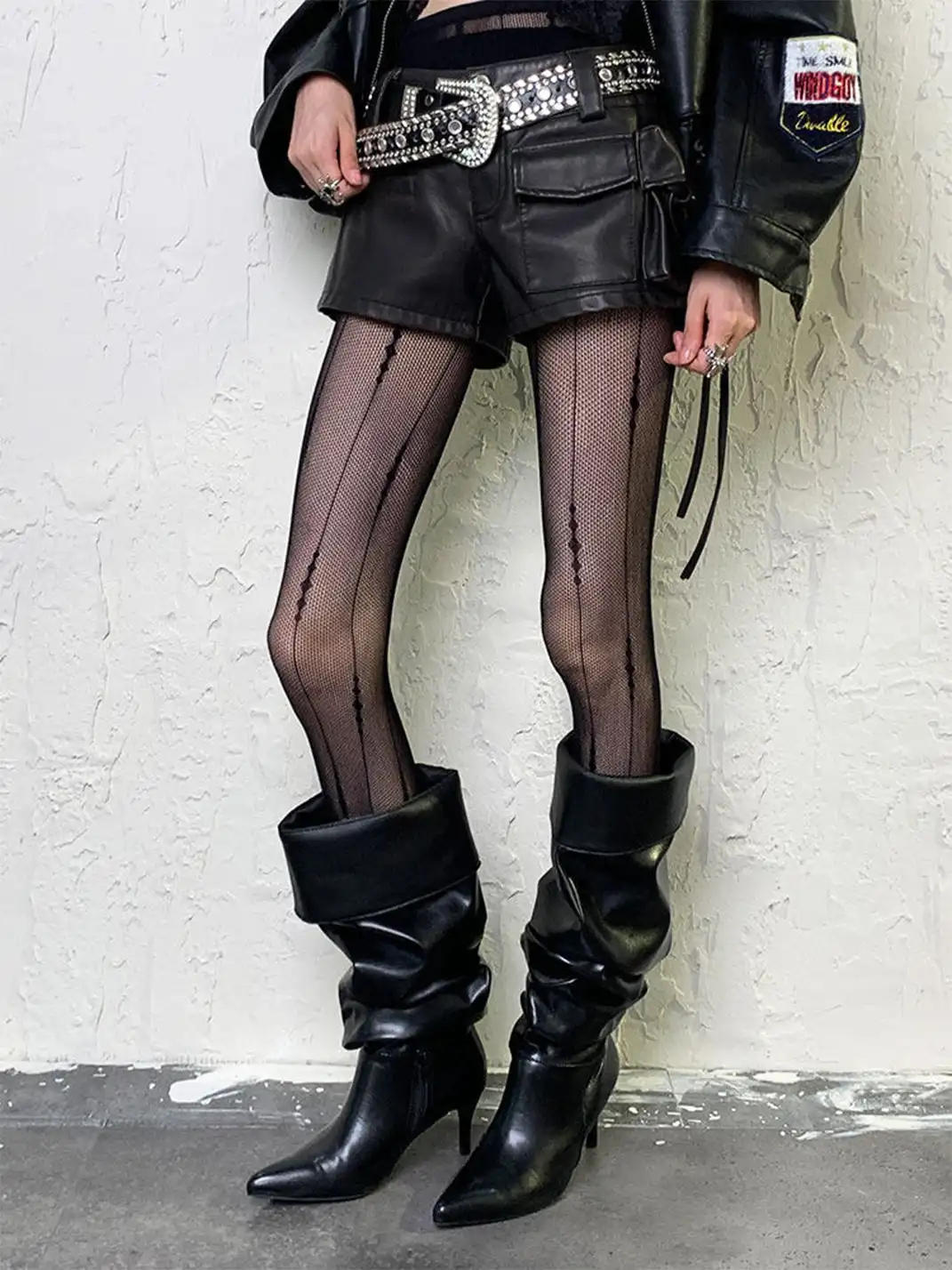 Bokior | Line Cutout Stockings