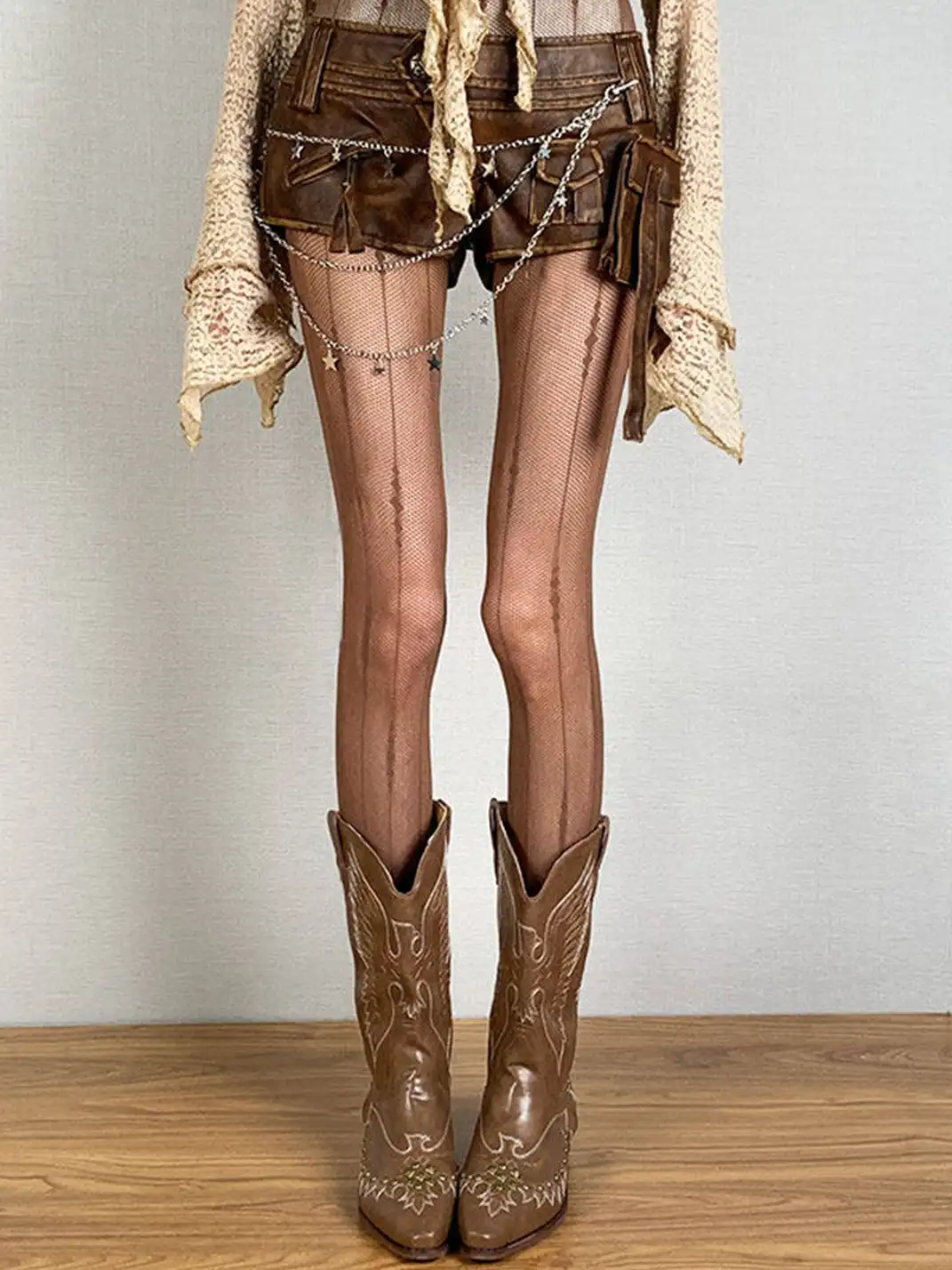Bokior | Line Cutout Stockings