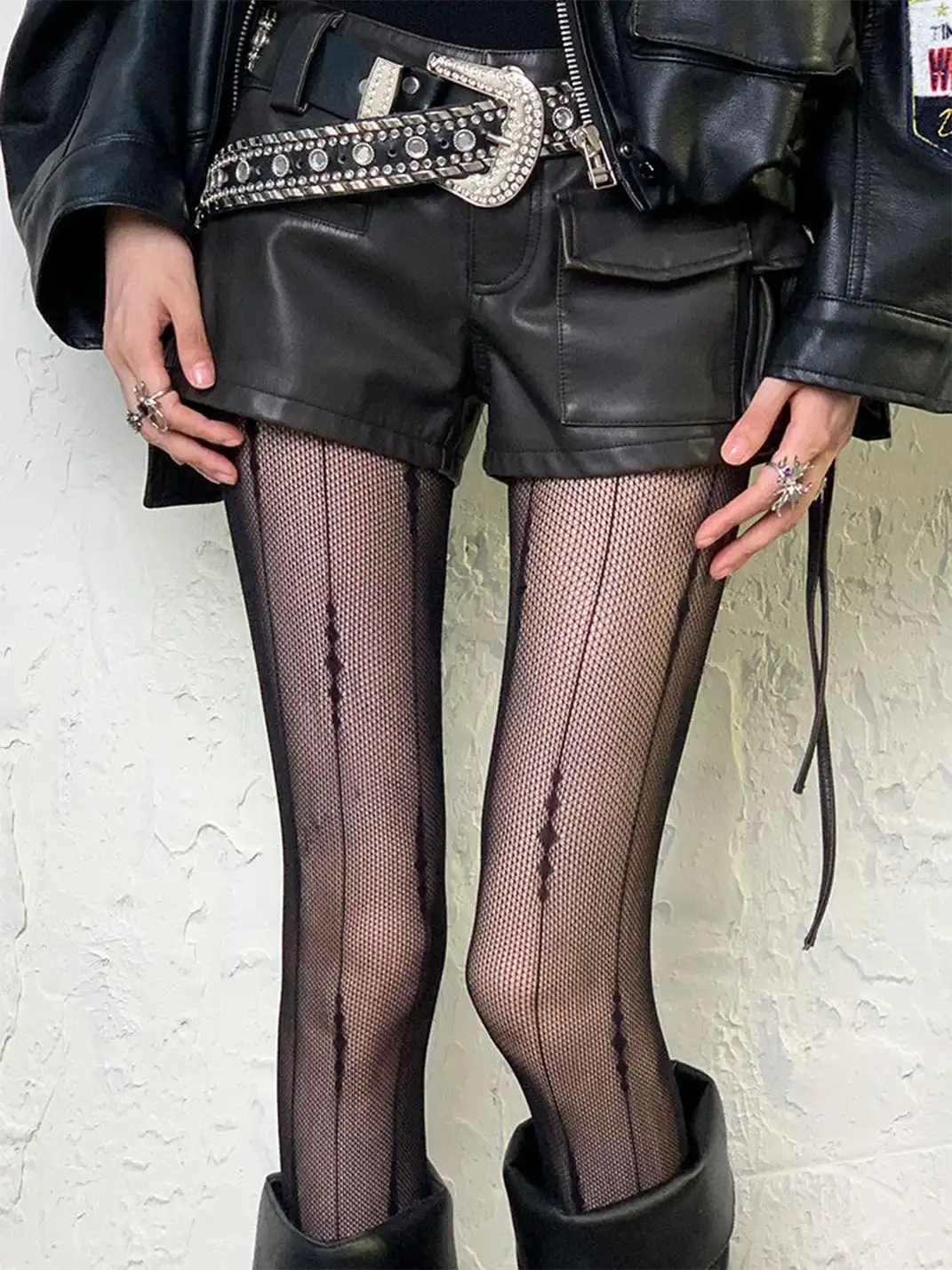 Bokior | Line Cutout Stockings