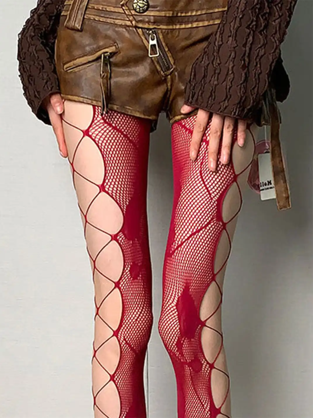 Bokior | Floral & Diamond Mesh Sheer Stockings