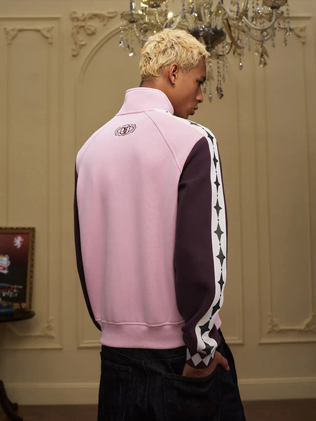 YADcrew | Glitter Four-Pointed Star Knit Cardigan
