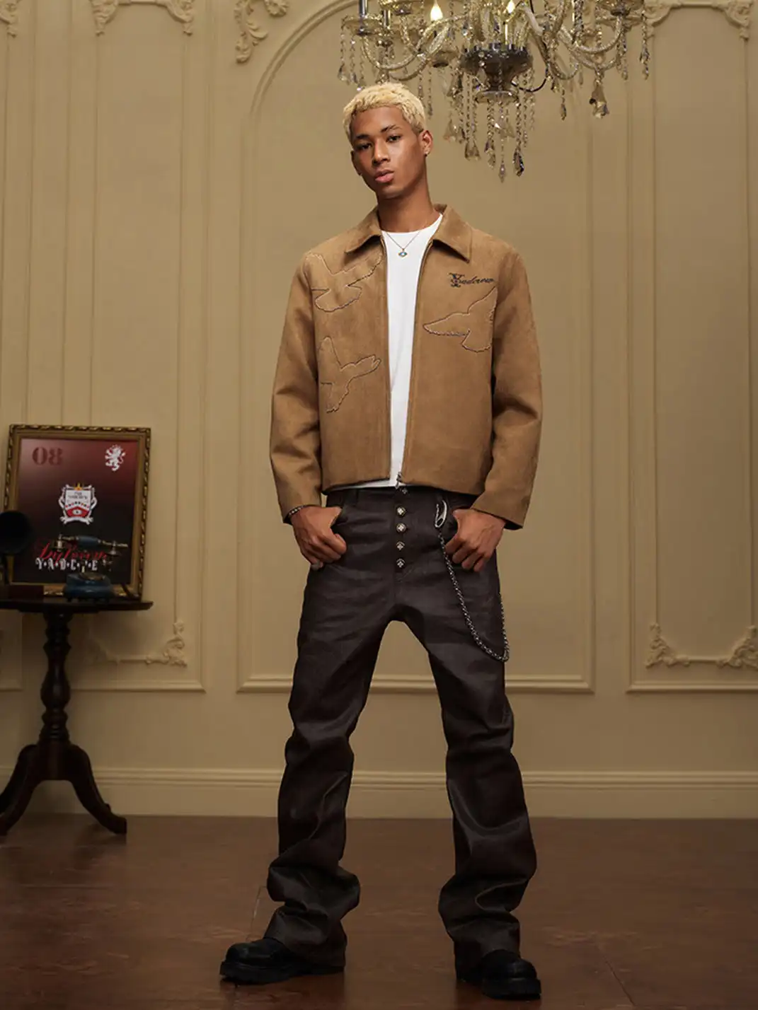 YADcrew | Five-Button Waxed Jeans