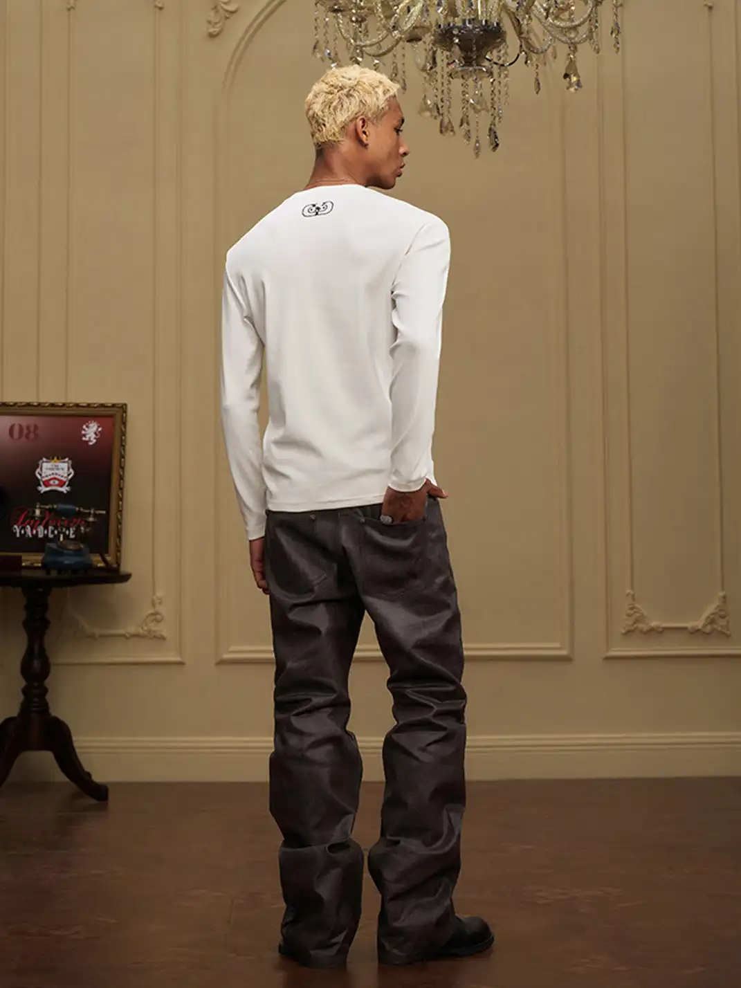 YADcrew | Five-Button Waxed Jeans